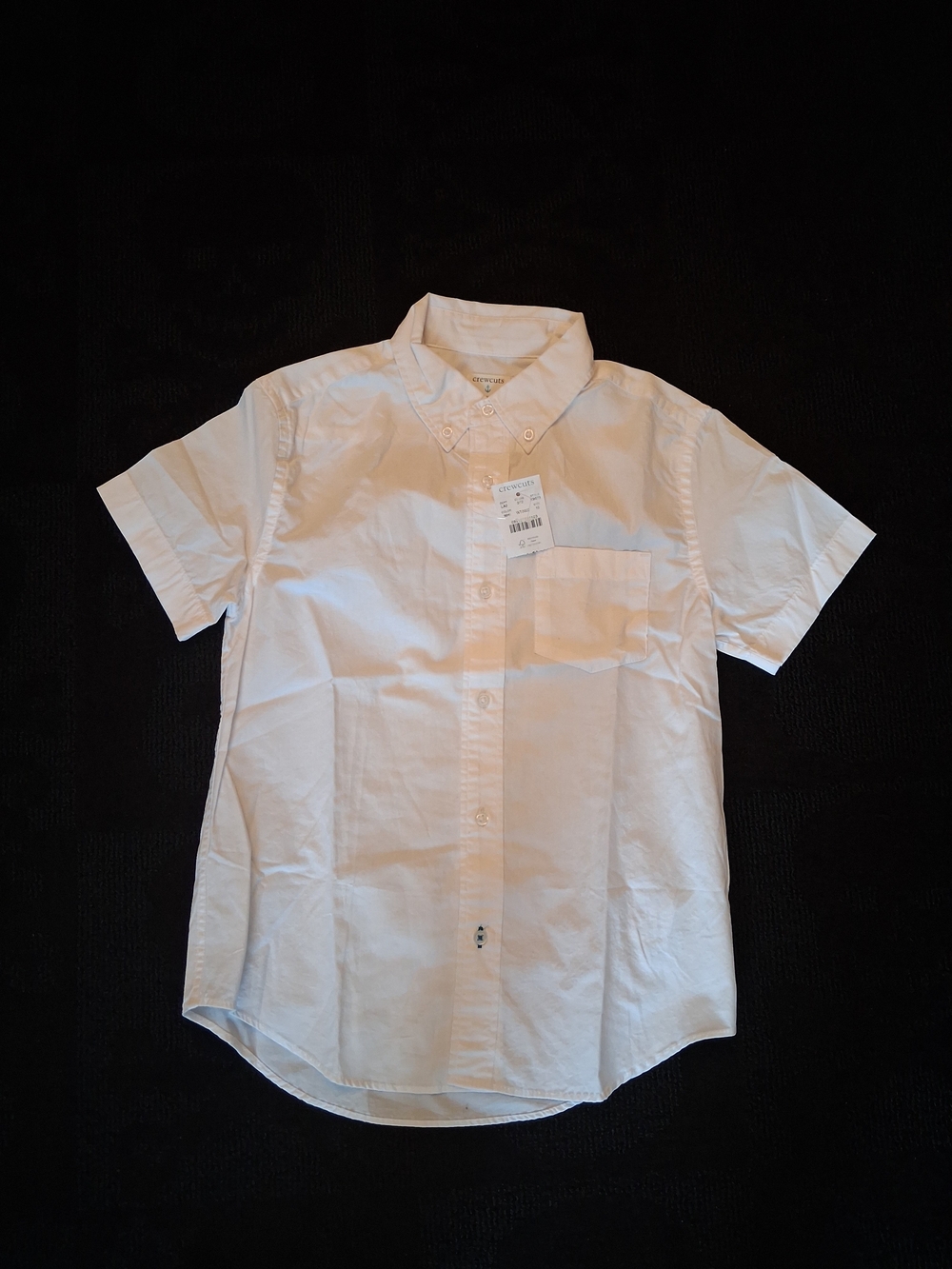 Crewcuts White Short Sleeve Button-Down Shirt